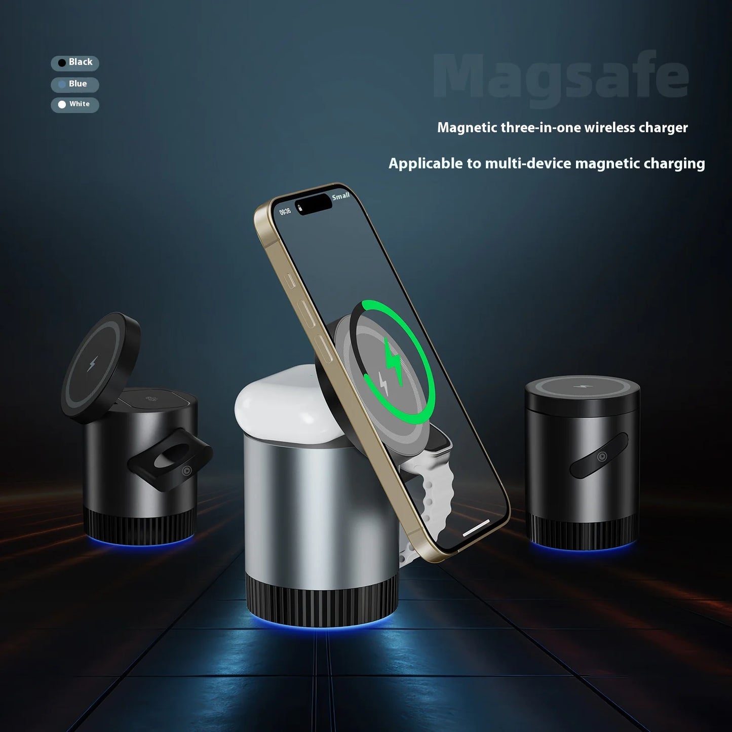 3-in-1 Magnetic Wireless Charging Station