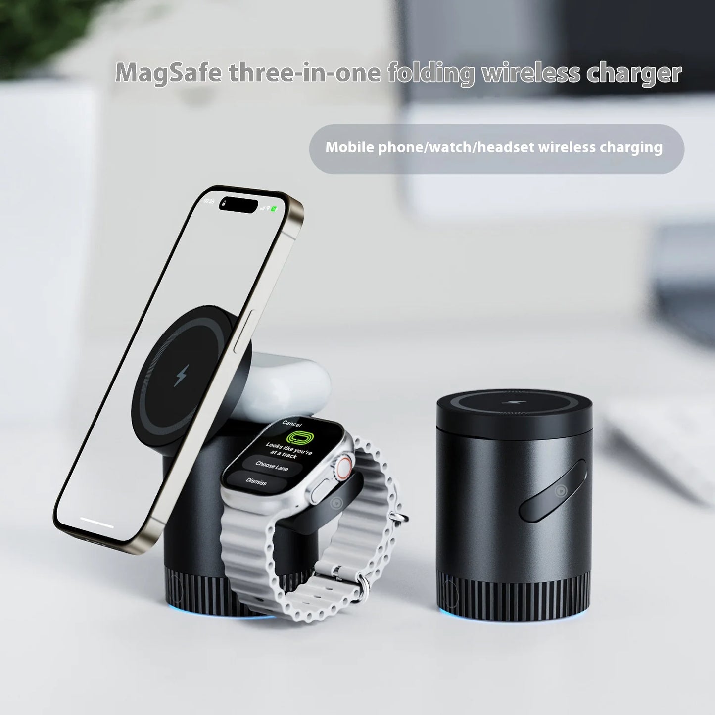 3-in-1 Magnetic Wireless Charging Station