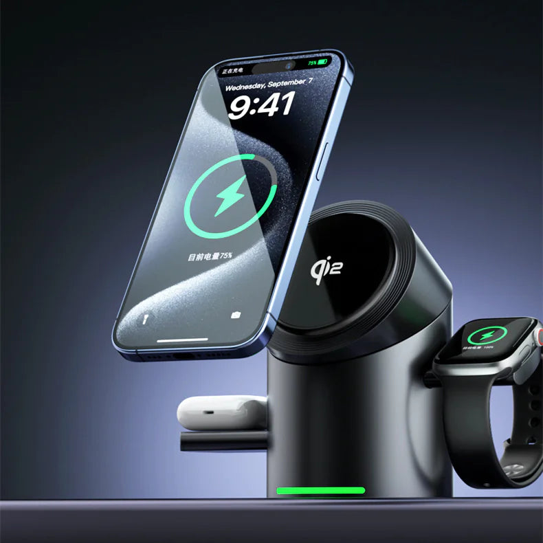 3-in-1 Magnetic Wireless Charging Station