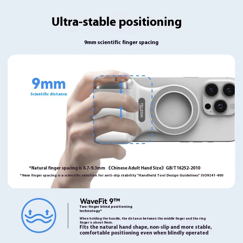 Magnetic Bluetooth Camera Grip