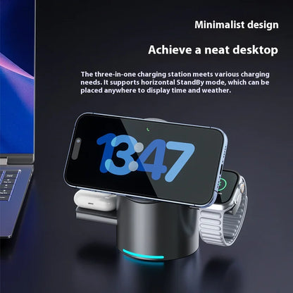 3-in-1 Magnetic Wireless Charging Station