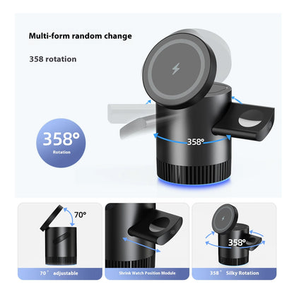 3-in-1 Magnetic Wireless Charging Station